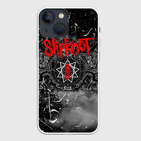 Чехол для iPhone 13 mini с принтом Slipknot Grunge Rock | СЛИПКНОТ в Белгороде,  |  | grunge | metal | music | rock | slipknot | брызги | герб | гранж | дым | козел | краски | кровь | логотип | металл | музыка | надпись | пар | пентаграмма | полосы | потертости | рок | слипкнот | точки | трещины | туман | узор