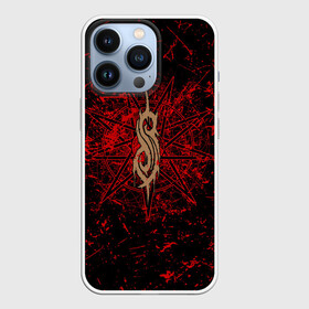 Чехол для iPhone 13 Pro с принтом Slipknot RED | Рок Слипкнот в Белгороде,  |  | Тематика изображения на принте: grunge | logo | metal | music | rock | slipknot | брызги | гранж | группа | капли | козел | краски | кровь | логотип | металл | музыка | надпись | пентаграмма | потертости | рок | слипкнот | точки | трещины | узор | цифры