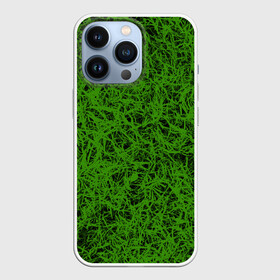 Чехол для iPhone 13 Pro с принтом зелёный паттерн в Белгороде,  |  | газон | зелёный | лужайка | паттерн | узор