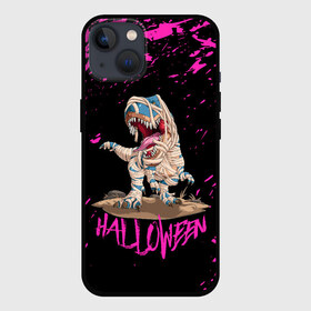 Чехол для iPhone 13 с принтом ДИНО МУМИЯ НА ХЭЛЛОУИН в Белгороде,  |  | dino | dinosauria | halloween | haloween | t rex | ti rex | trex | дино | дино мумия | динозавр | динозавр в бинтах | динозавр мумия | мумия | т рекс | ти рекс | трекс | хеллоин | хеллоуин | хелоин | хелоуин | хэллоин | хэллоуин