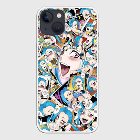 Чехол для iPhone 13 с принтом Jinx Ahegao в Белгороде,  |  | ahegao | anime | league of legends | lol | manga | аниме | ахегао | коллаж | комикс | манга | паттерн