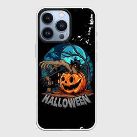 Чехол для iPhone 13 Pro с принтом Ужасная ночь в Белгороде,  |  | Тематика изображения на принте: halloween | арт | графика | мистика | паук | праздник | тыква | ужасы | хэллоуин