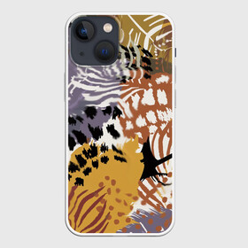 Чехол для iPhone 13 mini с принтом Зебра Пятнистая в Белгороде,  |  | Тематика изображения на принте: абстракция | африканский мотив | зебра | когти | тропики