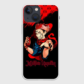 Чехол для iPhone 13 mini с принтом Рёмен Сукуна | Магическая битва в Белгороде,  |  | anime | imaginary demon | jujutsu kaisen | king of curses | manga | ryomen sukuna | sorsery fight | аниме | двуликий призрак | джутсу кайсен | дзюдзюцу кайсэн | король проклятий | магическая битва | манга | проклятия | проклятый дух