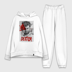 Женский костюм хлопок Oversize с принтом Декстер Dexter постер в Белгороде,  |  | darkly dreaming dexter | dexter | dexter morgan | декстер | декстер морган | дремлющий демон декстера | кровь | майами | постер | правосудие декстера | судмедэксперт