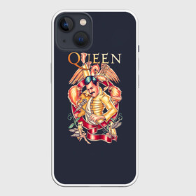 Чехол для iPhone 13 с принтом Queen   Фредди Меркьюри в Белгороде,  |  | freddie mercury | queen | quen | глэм | квин | королева | куин | меркури | меркьюри | музыкант | мэркури | певец | песня | поп | рок группа | фаррух булсара | фредди | фреди | хард | хардрок