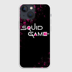 Чехол для iPhone 13 mini с принтом SQUID GAME | СТРАЖИ | LOGO в Белгороде,  |  | 001 | 067 | 456 | netflix | squid game | игра | игра в кальмара | квадрат | круг | нетфликс | распорядитель | сериал | стражи | треугольник