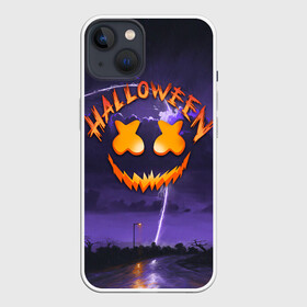 Чехол для iPhone 13 с принтом ХЕЛЛОУИН НОЧЬ   HALLOWEEN NIGHT MARSHMELLO в Белгороде,  |  | bats | bones | ghost | halloween | marshmello | pumpkin | skull | кости | летучие мыши | маршмелло | приведение | призрак | скелет | тыква | хеллоуин | хоррор | хэллоуин