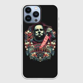 Чехол для iPhone 13 Pro Max с принтом Welcome to Halloween в Белгороде,  |  | Тематика изображения на принте: autumm | christsmas | face | from | ghost | halloween | killer | laurie | leather | michael | myers | mystic | retro | the | view | window | вид | из | кожаное | лицо | лори | майерс | майкл | мистика | окна | осень | призраки | ретро | рож