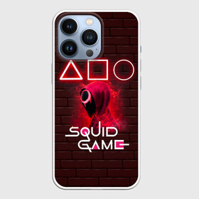 Чехол для iPhone 13 Pro с принтом SQUID GAME | ИГРА В КАЛЬМАРА СОТРУДНИК в Белгороде,  |  | squid game | аноним | игра в кальмара | игра в кальмаров | игра на выживание | игры | маска | сериал | сотрудник | треугольник | фильм