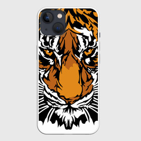 Чехол для iPhone 13 с принтом Взгляд хозяина джунглей в Белгороде,  |  | 2022 | african | direct look | master of the jungle | muzzle | new year | predator | tiger | year of the tiger | африканский | год тигра | новый год | прямой взгляд | тигр | хищник | хозяин джунглей