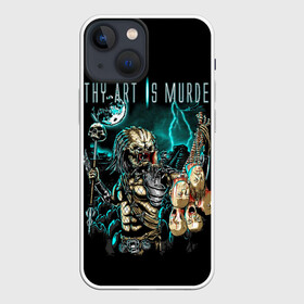 Чехол для iPhone 13 mini с принтом Thy Art Is Murder   Human Target в Белгороде,  |  | death metal | deathcore | thy art is murder | группы | дэткор | метал | музыка | рок | хищник
