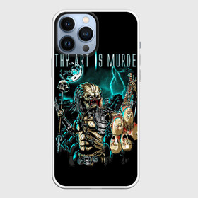 Чехол для iPhone 13 Pro Max с принтом Thy Art Is Murder   Human Target в Белгороде,  |  | death metal | deathcore | thy art is murder | группы | дэткор | метал | музыка | рок | хищник