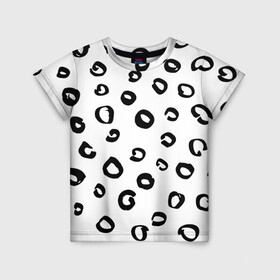 Детская футболка 3D с принтом Леопардовый окрас в Белгороде, 100% гипоаллергенный полиэфир | прямой крой, круглый вырез горловины, длина до линии бедер, чуть спущенное плечо, ткань немного тянется | дизайнерский | животные | леопард | паттерн | полный принт | тренд | фул