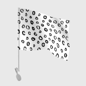 Флаг для автомобиля с принтом Леопардовый окрас в Белгороде, 100% полиэстер | Размер: 30*21 см | дизайнерский | животные | леопард | паттерн | полный принт | тренд | фул