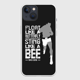 Чехол для iPhone 13 с принтом Жаль как пчела в Белгороде,  |  | box | muhammad ali | sport | sports | sportsmen | бокс | легенда | мухаммад али | спорт | спортсмен