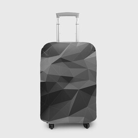 Чехол для чемодана 3D с принтом gray abstraction серая абстракция в Белгороде, 86% полиэфир, 14% спандекс | двустороннее нанесение принта, прорези для ручек и колес | 3d | gray | gray abstraction | абстракция | монохром | серый | фон | черно белый | черное белое | черный и белый