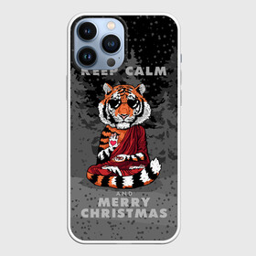 Чехол для iPhone 13 Pro Max с принтом Keep calm and Merry Christmas в Белгороде,  |  | Тематика изображения на принте: 2022 | beast | buddhist | heart | keep calm and merry christmas | meditation | new year | spruce forest | tiger | year of the tiger | буддист | год тигра | ельник | зверь | медитация | новый год | сердце | тигр | черные очки