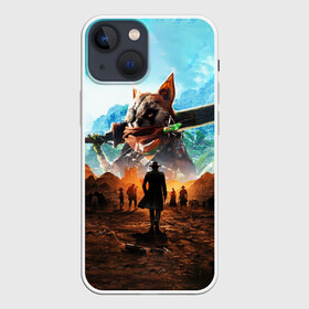 Чехол для iPhone 13 mini с принтом Biomutant | Биомутант в Белгороде,  |  | Тематика изображения на принте: biomutant | биомутант | животные | игра | кунгфу | мутант | экшен