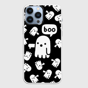 Чехол для iPhone 13 Pro Max с принтом BOO ПРИВЕДЕНИЕ ХЕЛЛОУИН в Белгороде,  |  | bats | bones | ghost | halloween | pumpkin | skull | кости | летучие мыши | приведение | призрак | скелет | тыква | хеллоуин | хоррор | хэллоуин