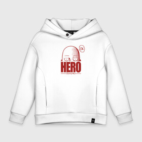 Детское худи Oversize хлопок с принтом HERO ok One Punch Man в Белгороде, френч-терри — 70% хлопок, 30% полиэстер. Мягкий теплый начес внутри —100% хлопок | боковые карманы, эластичные манжеты и нижняя кромка, капюшон на магнитной кнопке | Тематика изображения на принте: charanko | hagemanto | one punch man | saitama | sensei | аниме | ван панч мен | ванпанчмен | лысый плащ | манга | сайтама | сильнейший человек | учитель | чаранко | человек одинудар | человек одного удара