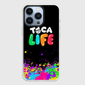 Чехол для iPhone 13 Pro с принтом TOCA BOCA LIFE БРЫЗГИ КРАСОК в Белгороде,  |  | digital toys | gamer | games | helicopter taxi | pets | toca boca | toca hair salon | toca kitchen | toca life | toca life city | toca life worl | toca tea party | video games | игры