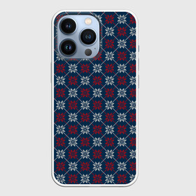 Чехол для iPhone 13 Pro с принтом Свитер Алатырь в Белгороде,  |  | merry christmas | алатырь | бабушкин свитер | новый год | орнамент | подарок | рождество | свитер | северные узоры | снежинки