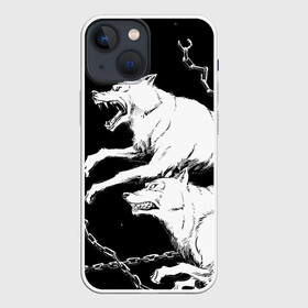 Чехол для iPhone 13 mini с принтом Белые волки в Белгороде,  |  | wolf | wolfs | волк | волки | волчара | животные | звери | лес | природа