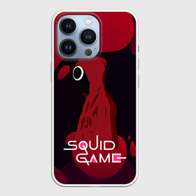 Чехол для iPhone 13 Pro с принтом Игра в кальмара Red   Black в Белгороде,  |  | among us | squid game | выживание | игра в кальмара | кальмар | корейский | корея | хван чжун хо | чо сан