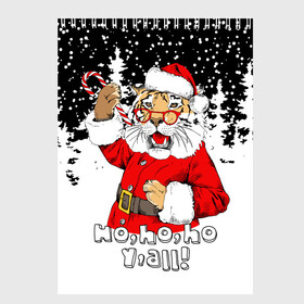 Скетчбук с принтом Тигр в шубе Санта Клауса в Белгороде, 100% бумага
 | 48 листов, плотность листов — 100 г/м2, плотность картонной обложки — 250 г/м2. Листы скреплены сверху удобной пружинной спиралью | 2022 | fir forest | fur coat | happy new year | merry christmas | red hat | santa claus | snow | sweetness | tiger | year of the tiger | год тигра | еловый лес | красная шапка | новый год | очки | рождество | санта клаус | сладость | снег | тигр