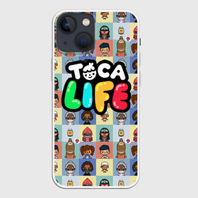 Чехол для iPhone 13 mini с принтом Toca Boca characters | Тока бока персонажи в Белгороде,  |  | characters | toca boca | детская игра | игра | лого | логотип | персонажи | прикоснуться ко рту | тока бока