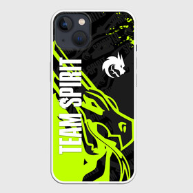 Чехол для iPhone 13 с принтом TEAM SPIRIT GREEN DRAGON LOGO в Белгороде,  |  | collapse | cs go | cyber | cybersport | dota 2 | dragon | hearthstone | miposhka | mira | russia | spirit | spirited | team spirit | torontotokyo | ts | yatoro | дракон | кибер | киберспорт | киберспортсмен | кс го | россия | спирит | спиритед |