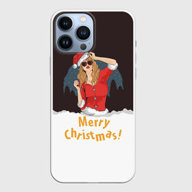 Чехол для iPhone 13 Pro Max с принтом Снегурка (Merry Christmas) в Белгороде,  |  | Тематика изображения на принте: christmas | merry christmas | santa claus | дед мороз | ёлка | зима | мороз | новый год | подарок | праздник | рождество | с новым годом | санта клаус | снегурочка | снежинки