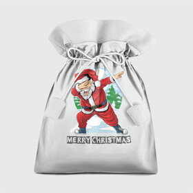 Подарочный 3D мешок с принтом Mary Christmas (Dab) в Белгороде, 100% полиэстер | Размер: 29*39 см | christmas | merry christmas | santa claus | дед мороз | ёлка | зима | мороз | новый год | подарок | праздник | рождество | с новым годом | санта клаус | снегурочка | снежинки
