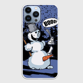 Чехол для iPhone 13 Pro Max с принтом Снеговик на Хэллоуин в Белгороде,  |  | broom | bucket | carrot | fir forest | frightened hare | halloween | new year | night | scary | snow | snowman | ведро | еловый лес | испуганный заяц | метла | морковка | новый год | ночь | снег | снеговик | страшный | хэллоуин
