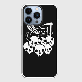 Чехол для iPhone 13 Pro с принтом Кот   Жнец в Белгороде,  |  | apocalypse | cat | death | halloween | mountain | reaper | rider | skull | soul | апокалипсиса | белое | всадник | гора | душа | жнец | кот | кошка | хэллоуин | череп | черепа | черное