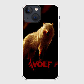 Чехол для iPhone 13 mini с принтом Красный волк. в Белгороде,  |  | wolf | wolfs | волк | волки | волчара | животные | звери | лес | природа