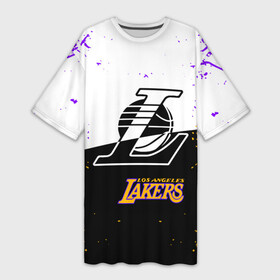 Платье-футболка 3D с принтом Коби Брайант Los Angeles Lakers, в Белгороде,  |  | 24 | kobebryant | lakers | nba | баскетбол | баскетболист | коби брайант | лейкерс | нба | спорт