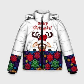 Зимняя куртка для мальчиков 3D с принтом Merry Christmas (оленёнок) в Белгороде, ткань верха — 100% полиэстер; подклад — 100% полиэстер, утеплитель — 100% полиэстер | длина ниже бедра, удлиненная спинка, воротник стойка и отстегивающийся капюшон. Есть боковые карманы с листочкой на кнопках, утяжки по низу изделия и внутренний карман на молнии. 

Предусмотрены светоотражающий принт на спинке, радужный светоотражающий элемент на пуллере молнии и на резинке для утяжки | christmas | merry christmas | santa claus | дед мороз | ёлка | новогодние олени | новый год | оленёнок бэмби | оленёнок рудольф | орнамент | с новым годом | сантаклаус | свитер с оленями | снегурочка | снежинки | узоры
