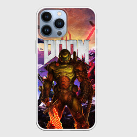 Чехол для iPhone 13 Pro Max с принтом DOOM ETERNAL | ДУМ БИТВА В АДУ в Белгороде,  |  | Тематика изображения на принте: demons | devil | doom | doom eternal | doom guy | doom slayer | hell | iddqd | mark of the doom slayer | slayer | ад | гарнило | демоны | дум | палач | палач рока