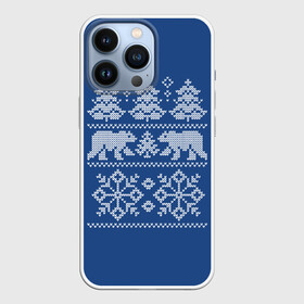 Чехол для iPhone 13 Pro с принтом Север в Белгороде,  |  | merry christmas | santa claus | алатырь | бабушкин свитер | белые медведи | вышиванка | новый год | обережная вышивка | орнамент | свитер | свитер с оленями | северные медведи | северные узоры | снежинки | узоры