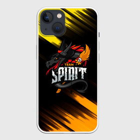 Чехол для iPhone 13 с принтом Team Spirit дракон на метле. в Белгороде,  |  | cs go | dota | dota 2 | team spirit | дракон | киберспорт | кс го | спирит | тим спирит