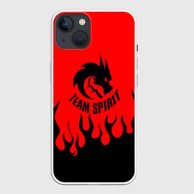Чехол для iPhone 13 с принтом Тим спирит огонь. в Белгороде,  |  | cs go | dota | dota 2 | fire | team spirit | дракон | киберспорт | кс го | огонь | спирит | тим спирит