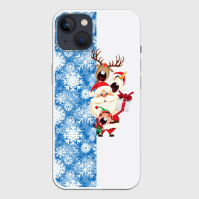 Чехол для iPhone 13 с принтом Подарок от Санты в Белгороде,  |  | christmas | merry christmas | santa claus | гном | дед мороз | ёлка | зима | мороз | новый год | олень | подарок | праздник | рождество | с новым годом | санта клаус | снеговик | снегурочка | снежинки