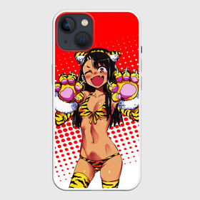 Чехол для iPhone 13 с принтом Nаgatoro в Белгороде,  |  | anime | cat | manga | nagatoro | school | schoolgirl | аниме | ианга | кошка | нагаторо | хвост | школа | школьница