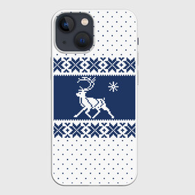Чехол для iPhone 13 mini с принтом Северный Олень (звезда) в Белгороде,  |  | merry christmas | алатырь | бабушкин свитер | ёлка | животное | зверь | лось | новый год | обережная вышивка | олень | орнамент | охота | подарок | рогач | рождество | свитер | свитер с оленями
