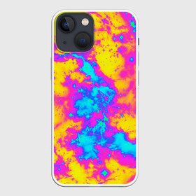 Чехол для iPhone 13 mini с принтом Яркая абстракция космических красок в Белгороде,  |  | abstract | gradient | neon | paint | абстракция | брызги красок | градиент | кислота | кислотные цвета | кислотный стиль | кляксы | космические краски | краски | красочный | молодежные | неоновые | орнамент