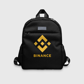 Детский рюкзак 3D с принтом БИНАНС ЛОГО CARBON   BINANCE LOGO в Белгороде, 100% полиэстер | лямки с регулируемой длиной, сверху петелька, чтобы рюкзак можно было повесить на вешалку. Основное отделение закрывается на молнию, как и внешний карман. Внутри дополнительный карман. По бокам два дополнительных кармашка | bitcoin | blockchain | btc | cardano | crypto | ethereum | polkadot | tether | xrp | бинанс | биткоин | блокчейн | валюта | деньги | криптовалюта | майнер | майнинг | цифровая валюта | цифровое золото | эфир