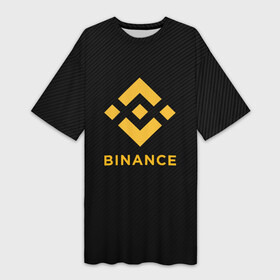 Платье-футболка 3D с принтом БИНАНС ЛОГО CARBON  BINANCE LOGO в Белгороде,  |  | Тематика изображения на принте: bitcoin | blockchain | btc | cardano | crypto | ethereum | polkadot | tether | xrp | бинанс | биткоин | блокчейн | валюта | деньги | криптовалюта | майнер | майнинг | цифровая валюта | цифровое золото | эфир