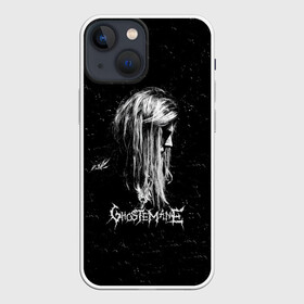 Чехол для iPhone 13 mini с принтом GHOSTEMANE Rap | Гостмейн ЧБ в Белгороде,  |  | gang | ghostemane | glitch | grunge | hip hop | monada | music | rap | trash | генг | гостмейн | гостмэйн | гранж | знак | меркури | монада | музыка | надпись | потертости | призрак | реп | рэп | символ | треш | хип хоп